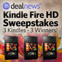Winner of the Kindle Fire HD in the October Sweepstakes from dealnews