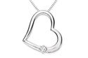 Winner of dealnews' Princess-Cut VS Diamond 14K White Gold Heart Pendant w/Chain sweepstakes