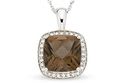 Winner of dealnews' 3-1/10-Carat Smokey Quartz and Diamond 14K White Gold Pendant w/ chain sweepstakes