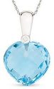 Winner of dealnews' 6-3/4 Carat Blue Topaz and Diamond 14K White Gold Pendant w/ Chain sweepstakes