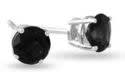 Winner of Szul 1/2CT Black Diamond Stud Earrings in 14k White Gold