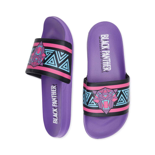 Black Panther Men's Graphic Slide Sandals for $8 + free shipping w/ $35