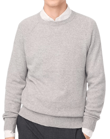 J.Crew Factory Men's Lambswool Blend Crewneck Sweater for $18 + free shipping