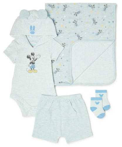 Disney Baby Wishes Dreams Mickey Mouse Babies' 4-Piece Set for $10 + free shipping w/ $35