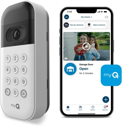 Chamberlain myQ Smart Garage Video Keypad for $37 for members + free shipping