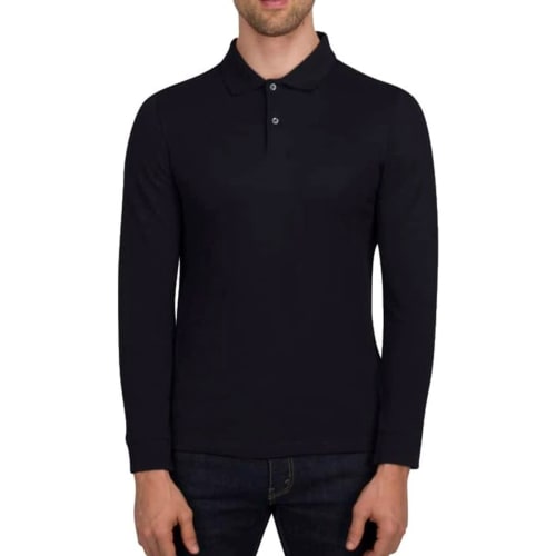 Three Sixty Six Men's Casual Long Sleeve Polo for $10 + free shipping