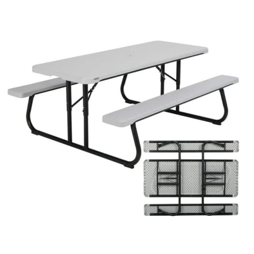 Lifetime 6-Foot Classic Folding Picnic Table for $69 + free shipping