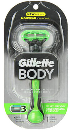 Gillette Body Razor w/ 9 Refill Blade Cartridges for $15 + $2.99 s&h