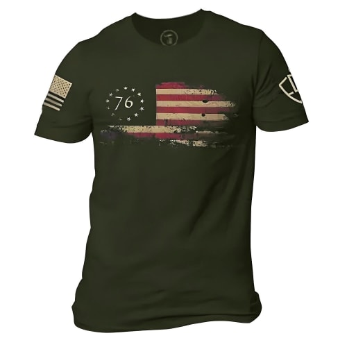 Men's Flag Graphic T-Shirt for $7 + $4 shipping