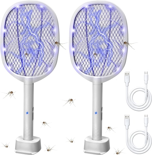 2-in-1 Electric Bug Zapper Racket 2-Pack for $20 + free shipping