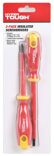 Hyper Tough Insulated Screwdrivers 2-Pack for $6 + free shipping w/ $35