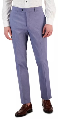 Tommy Hilfiger Men's Modern-Fit TH Flex Stretch Chambray Suit Separate Pant for $38 + free shipping