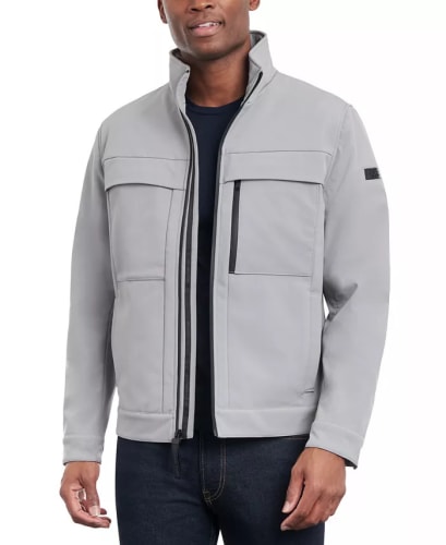 Michael Kors Men's Dressy Full-Zip Soft Shell Jacket for $53 + free shipping