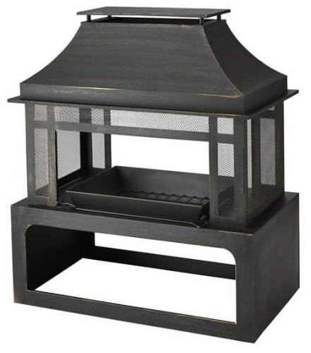 Mainstays 45" Outdoor Steel Fireplace w/ Chimney for $147 + free shipping