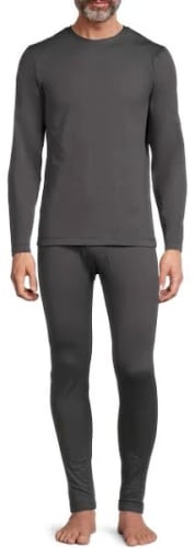 Isotoner Men's Brushed Top and Pants Base Layer Set for $6 + free shipping w/ $35