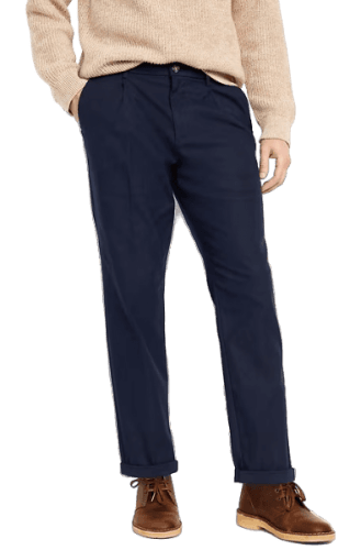 Old Navy Men's Loose Taper Pleated Chino Pants (M size only) for $13 + free shipping w/ $50