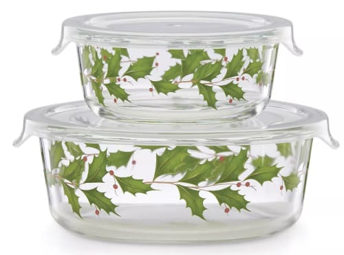 Lenox Hosting the Holidays Glass Storage Bowls 2-Pack for $17 + pickup
