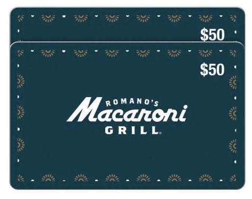 $100 in Romano's Macaroni Grill Gift Cards for $65