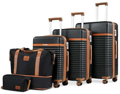 Joyway 3-Piece Hardside Spinner Luggage Set w/ 2-Piece Duffel Set for $140 + free shipping
