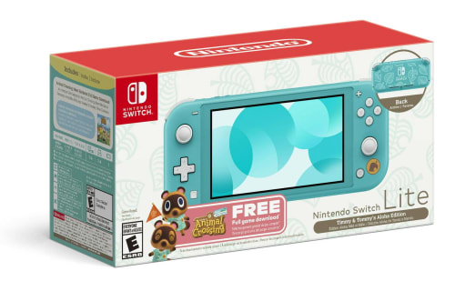 Nintendo Switch Lite Animal Crossing New Horizons Bundle for $179 in cart + free shipping