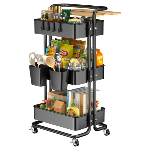 3-Tier Metal Utility Cart for $35 + free shipping w/ $35