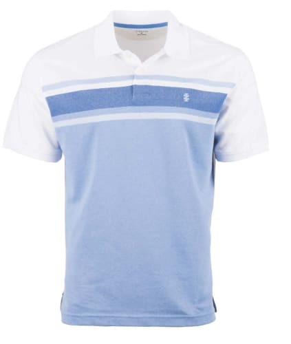 IZOD Men's Advanced Perforated Stripe Polo: 2 for $33 + free shipping