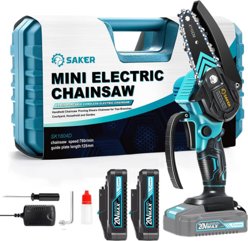 Saker 4" Mini Chainsaw for $45 + free shipping