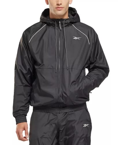 Reebok Men's Fleece-Lined Hooded DWR Jacket for $36 + free shipping