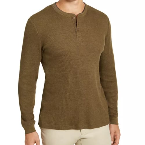 Club Room Men's Thermal Henley for $9 + free shipping w/ $25