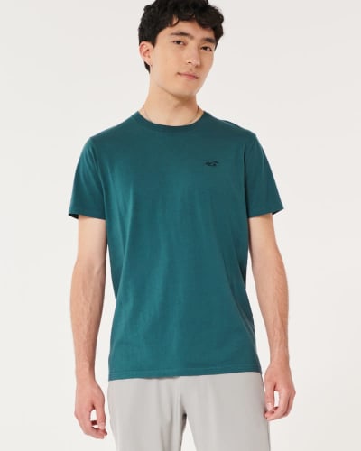 Hollister Men's Icon Crew T-Shirt for $6 + free shipping w/ $50