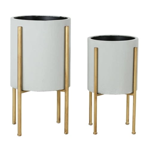 Aspire Home Accents Nabila Mid Century Planters 2-Count for $47 + free shipping