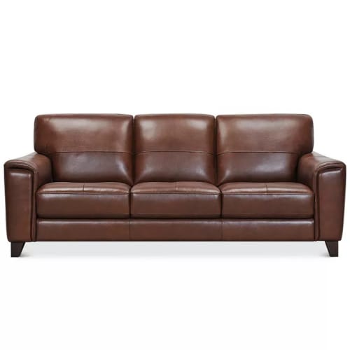 Brayna 88" Classic Leather Sofa for $1,169 + shipping varies