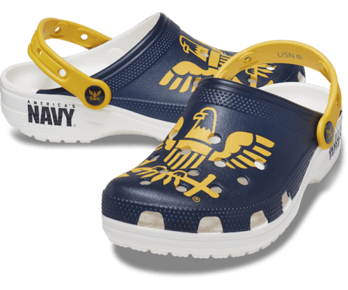 Crocs Men's Classic US Navy Clogs for $25 + free shipping w/ $50