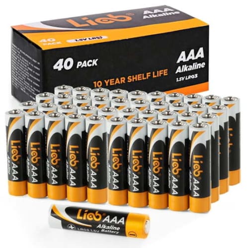 LiCB AAA Batteries 40-Pack for $15 + free shipping w/ $35