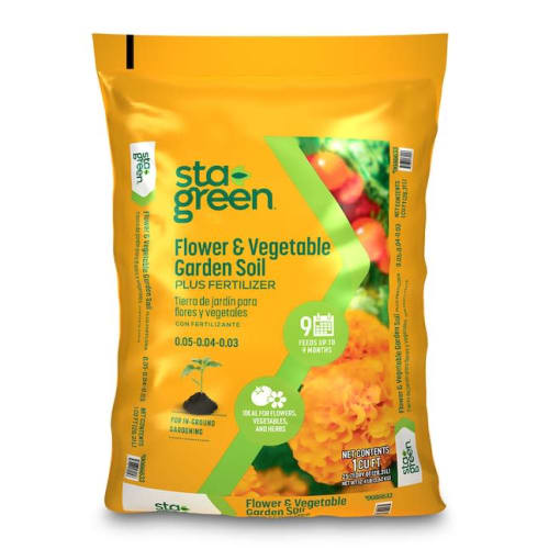 Sta-Green 1-cu ft Vegetable and Flower Garden Soil for $10 for 5 + free shipping w/ $45