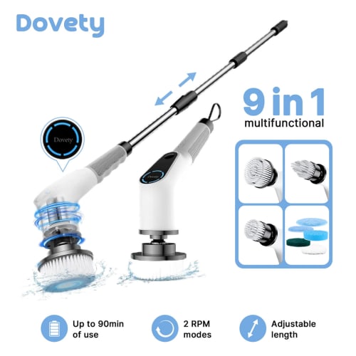 Dovety 9-in-1 Electric Spin Scrubber for $34 + free shipping