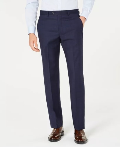 Polo Ralph Lauren Lauren Ralph Lauren Men's Classic-Fit UltraFlex Stretch Flat Front Suit Pants for $42 + free shipping