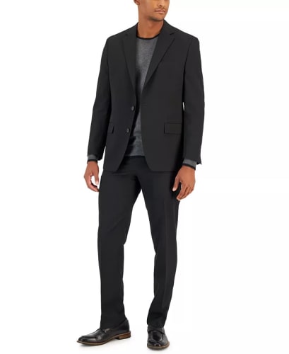 Van Heusen Men's Flex Plain Slim Fit Suit for $80 + free shipping
