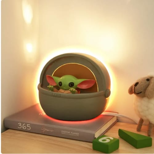 Kids' Baby Yoda Resin Figural Lamp for $10 + free shipping