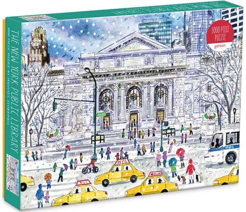 Galison Michael Storrings 5th Avenue 1,000-Piece Jigsaw Puzzle for $4 + free shipping w/ $25