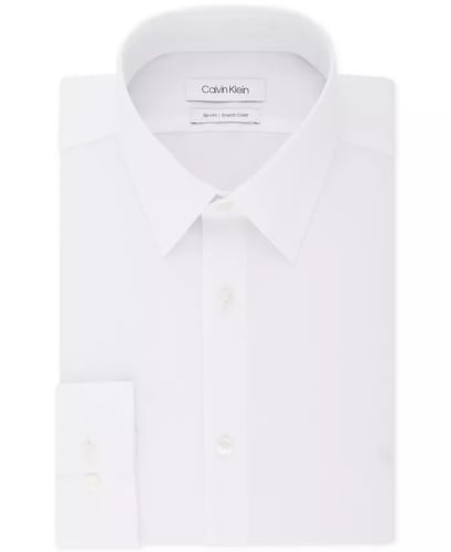 Calvin Klein Men's Slim-Fit Stretch Dress Shirt for $30 + free shipping