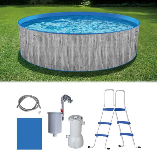 Blue Wave Capri 12-ft Steel-Wall Above Ground Swimming Pool Package for $298 + $49.97 s&h