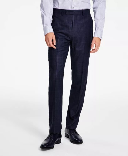 Calvin Klein Men's Slim-Fit Wool-Blend Stretch Suit Pants for $38 + free shipping w/ $25