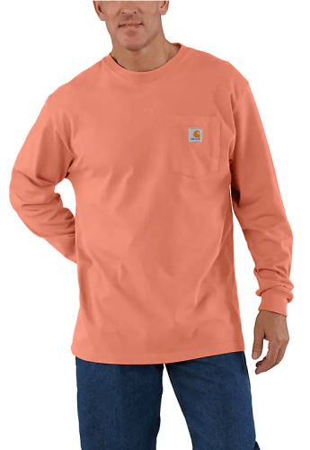 Carhartt Men's Heavyweight Long-Sleeve T-Shirt for $15 + free shipping