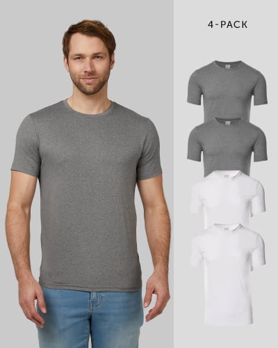 32 Degrees Men's Cool Classic Crew T-Shirt 4-Pack for $24 + free shipping