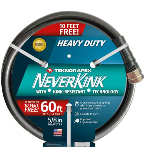 NeverKink Teknor Apex 60-Foot 5/8" Heavy-Duty Kink-Free Vinyl Hose for $20 + free shipping w/ $45