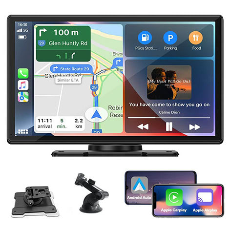 9" Wireless Car Display for $100 + free shipping